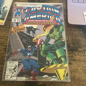 Captain America alone against the all-New jack o’lantern! Comic book 1991